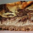 עוגת גבינה ושוקולד משוישת